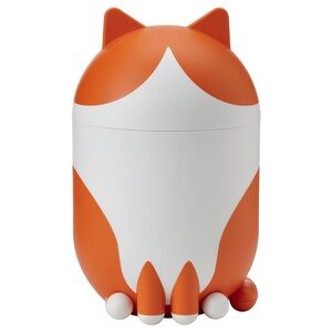 IKEA GREJSIMOJS Orange and White Cat Storage Container